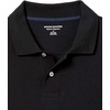 Amazon Essentials Men’s Long-Sleeve Pique Polo Shirt(Black)