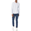 Amazon Essentials Men’s Long-Sleeve Pique Polo Shirt(Light Blue)