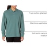 Amazon Essentials Men’s Long-Sleeve Pique Polo Shirt(Sage Green)