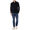 Amazon Essentials Men’s Long-Sleeve Soft Touch Rib Quarter-Zip Sweater(Black)