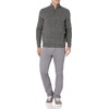 Amazon Essentials Men’s Long-Sleeve Soft Touch Rib Quarter-Zip Sweater(Charcoal Marl)