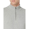 Amazon Essentials Men’s Long-Sleeve Soft Touch Rib Quarter-Zip Sweater(Light Grey)