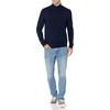 Amazon Essentials Men’s Long-Sleeve Soft Touch Rib Quarter-Zip Sweater(Navy)