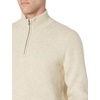 Amazon Essentials Men’s Long-Sleeve Soft Touch Rib Quarter-Zip Sweater(Off-white)