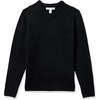 Amazon Essentials Men’s Long-Sleeve Soft Touch Sweater(Black)