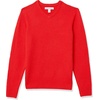 Amazon Essentials Men’s Long-Sleeve Soft Touch Sweater(Red)