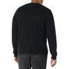 Amazon Essentials Men’s Long-Sleeve Soft Touch Waffle Stitch Crewneck Sweater(Black)