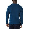 Amazon Essentials Men’s Long-Sleeve Soft Touch Waffle Stitch Crewneck Sweater(Blue)