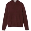 Amazon Essentials Men’s Long-Sleeve Soft Touch Waffle Stitch Crewneck Sweater(Burgundy)