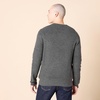 Amazon Essentials Men’s Long-Sleeve Soft Touch Waffle Stitch Crewneck Sweater(Charcoal Heather)
