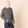 Amazon Essentials Men’s Long-Sleeve Soft Touch Waffle Stitch Crewneck Sweater(Charcoal Heather)