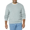Amazon Essentials Men’s Long-Sleeve Soft Touch Waffle Stitch Crewneck Sweater(Light Grey Heather)