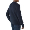 Amazon Essentials Men’s Long-Sleeve Soft Touch Waffle Stitch Crewneck Sweater(Navy)