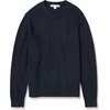 Amazon Essentials Men’s Long-Sleeve Soft Touch Waffle Stitch Crewneck Sweater(Navy)