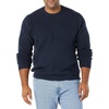Amazon Essentials Men’s Long-Sleeve Soft Touch Waffle Stitch Crewneck Sweater(Navy)
