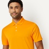 Amazon Essentials Men’s Moisture Wicking Golf Polo Shirt, Short Sleeve, Slim-Fit, Quick-Dry, Active Wear(Apricot Orange)
