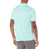 Amazon Essentials Men’s Moisture Wicking Golf Polo Shirt, Short Sleeve, Slim-Fit, Quick-Dry, Active Wear(Aqua Stripe)