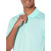 Amazon Essentials Men’s Moisture Wicking Golf Polo Shirt, Short Sleeve, Slim-Fit, Quick-Dry, Active Wear(Aqua Stripe)
