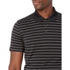 Amazon Essentials Men’s Moisture Wicking Golf Polo Shirt, Short Sleeve, Slim-Fit, Quick-Dry, Active Wear(Black Stripe)