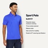 Amazon Essentials Men’s Moisture Wicking Golf Polo Shirt, Short Sleeve, Slim-Fit, Quick-Dry, Active Wear(Blue)