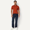 Amazon Essentials Men’s Moisture Wicking Golf Polo Shirt, Short Sleeve, Slim-Fit, Quick-Dry, Active Wear(Brick Red)