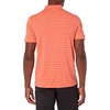 Amazon Essentials Men’s Moisture Wicking Golf Polo Shirt, Short Sleeve, Slim-Fit, Quick-Dry, Active Wear(Coral Stripe)