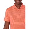 Amazon Essentials Men’s Moisture Wicking Golf Polo Shirt, Short Sleeve, Slim-Fit, Quick-Dry, Active Wear(Coral Stripe)