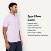 Amazon Essentials Men’s Moisture Wicking Golf Polo Shirt, Short Sleeve, Slim-Fit, Quick-Dry, Active Wear(Lavender)