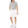 Amazon Essentials Men’s Moisture Wicking Golf Polo Shirt, Short Sleeve, Slim-Fit, Quick-Dry, Active Wear(Light Grey Heather)