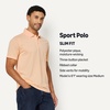 Amazon Essentials Men’s Moisture Wicking Golf Polo Shirt, Short Sleeve, Slim-Fit, Quick-Dry, Active Wear(Pale Peach)