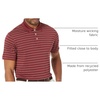 Amazon Essentials Men’s Moisture Wicking Golf Polo Shirt, Short Sleeve, Slim-Fit, Quick-Dry, Active Wear(Port Stripe)