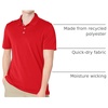 Amazon Essentials Men’s Moisture Wicking Golf Polo Shirt, Short Sleeve, Slim-Fit, Quick-Dry, Active Wear(Red)