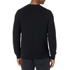 Amazon Essentials Men’s Oversized Crewneck Sweater, Textured, Loose Fit(Black)