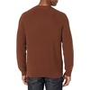 Amazon Essentials Men’s Oversized Crewneck Sweater, Textured, Loose Fit(Deep Brown)