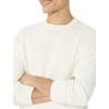 Amazon Essentials Men’s Oversized Crewneck Sweater, Textured, Loose Fit(Eggshell White)
