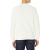 Amazon Essentials Men’s Oversized Crewneck Sweater, Textured, Loose Fit(Eggshell White)