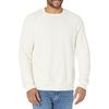 Amazon Essentials Men’s Oversized Crewneck Sweater, Textured, Loose Fit(Eggshell White)