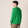 Amazon Essentials Men’s Oversized Crewneck Sweater, Textured, Loose Fit(Green)