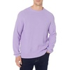 Amazon Essentials Men’s Oversized Crewneck Sweater, Textured, Loose Fit(Lavender)