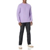 Amazon Essentials Men’s Oversized Crewneck Sweater, Textured, Loose Fit(Lavender)