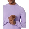 Amazon Essentials Men’s Oversized Crewneck Sweater, Textured, Loose Fit(Lavender)