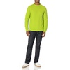 Amazon Essentials Men’s Oversized Crewneck Sweater, Textured, Loose Fit(Lime Green)