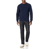 Amazon Essentials Men’s Oversized Crewneck Sweater, Textured, Loose Fit(Navy)