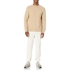 Amazon Essentials Men’s Oversized Crewneck Sweater, Textured, Loose Fit(Tan)