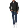 Amazon Essentials Men’s Quarter-Zip French Rib Mock Neck Sweater, Casual Wear(Black)