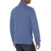 Amazon Essentials Men’s Quarter-Zip French Rib Mock Neck Sweater, Casual Wear(Blue Heather)