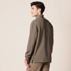 Amazon Essentials Men’s Quarter-Zip French Rib Mock Neck Sweater, Casual Wear(Brown Heather)
