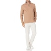 Amazon Essentials Men’s Quarter-Zip French Rib Mock Neck Sweater, Casual Wear(Camel Heather)