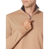 Amazon Essentials Men’s Quarter-Zip French Rib Mock Neck Sweater, Casual Wear(Camel Heather)