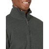 Amazon Essentials Men’s Quarter-Zip French Rib Mock Neck Sweater, Casual Wear(Charcoal Heather)